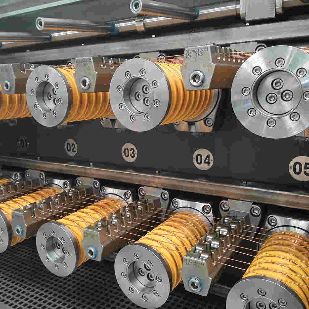 25/16DT Fine Copper wire drawing machine with annealer (16 lines)