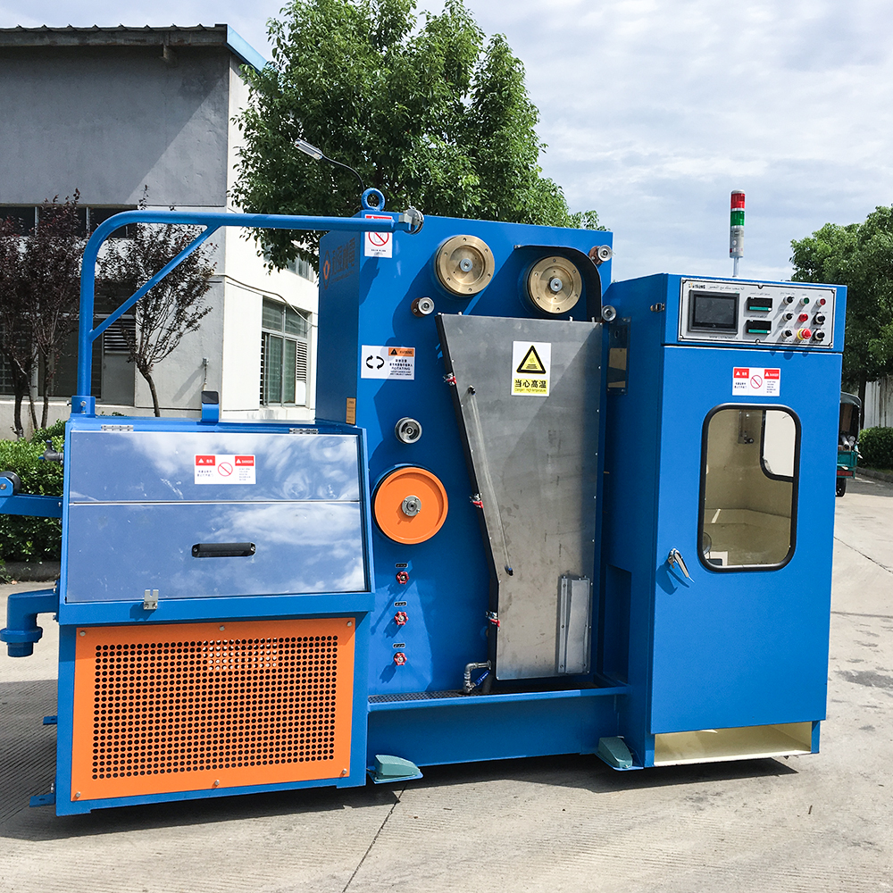 14DT Fine copper wire automatic drawing machine with continuous annealer